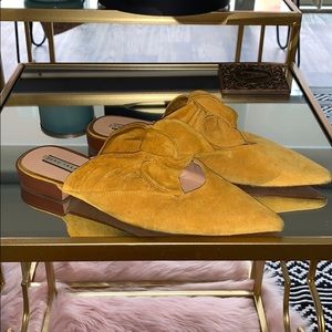 ZARA suede Flats